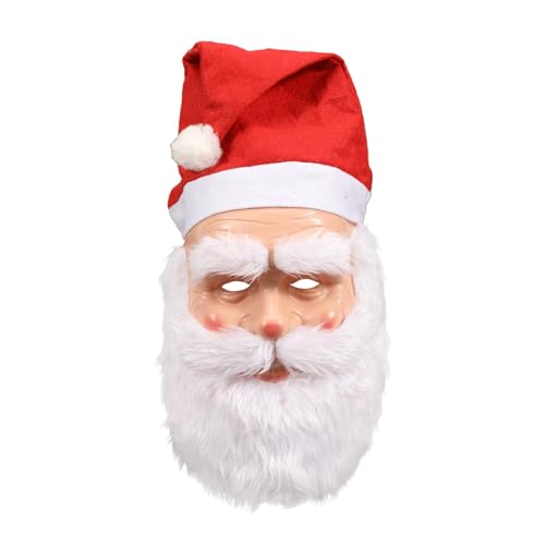 KiBcsLic Weihnachtsmannmaske Weihnachtsmaske, 3D-Universalmaske für...