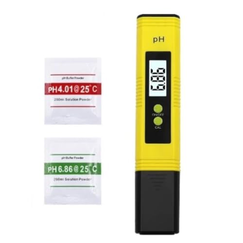 Testador Medidor Digital de PH com Display LCD, Portátil e Alta Precisão e Qualidade Piscinas Aquários Hidropônico Solução de Calibração Resolução 0,01