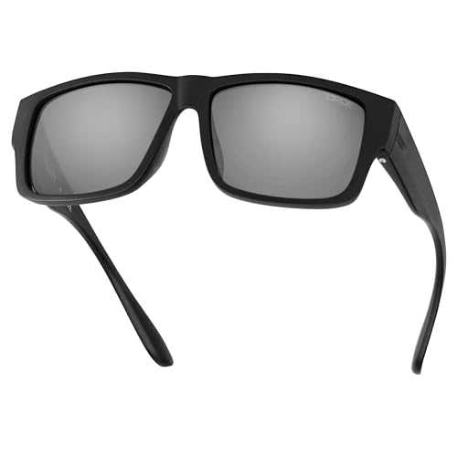 Image of TOROE Z87+ Polarized Safety Sunglasses Matte Black TR90 Frame, ANSI Rated Lens