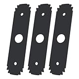 Edger Blade 20.3 cm AC04215 Edger Steel 鋸歯状ブレード 1インチ センターホール リョービ 拡張 エッジャーアタッチメントと互換性があり、Edgers モデル UT50500、UT15518、RY15518、RYEDG11、P2310、P2300B - 3パック