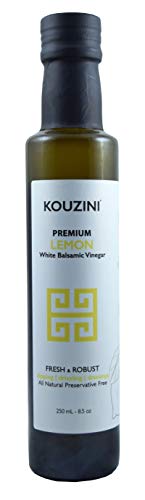 Kouzini Ultra Premium Lemon White Balsamic Vinegar (250ML Bottle)