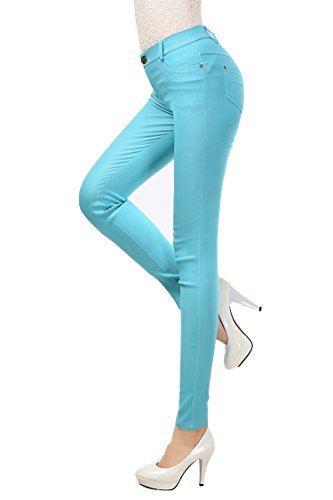 Gaorui seksowne damskie legginsy skinny Jegging wysoka talia rurki białe