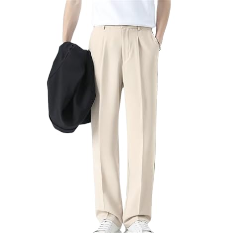 Airflexion Pants,Stretch Waist Ice Silk Pants, Super Stretch Lightweight Breathable,Loose Straight for Men