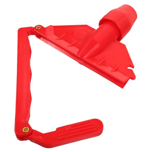 Beavorty Standard Mop Head Clamp Switchable Mop Making Part for Red Mop Clip Wide Coverage