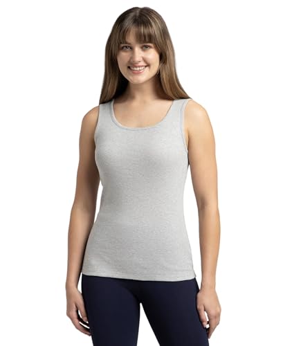 Image of Jockey A113 Women's Super Combed Cotton Rib Fabric Slim Fit Solid Tank Top