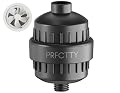 25-Stage Shower Filter prevents scale buildup,Revitalize Hair Skin Nails with Purifying Water, softener hard water,99% Lead Chlorine, Fluoride Removed,High Output Fan Technology,Matte Black