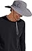 Coolibar UPF 50+ Men's Leo Shapeable Wide Brim Hat - Sun Protective (Large/X-Large- Carbon/Black)