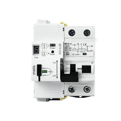 Réenclencheur RCBO 2P Type AC 100mA pour sécuriser votre tableau électrique MT51RS