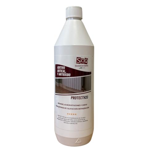 Limpiador aditivo para sistema de calefacción central 1l PROTECH20 | protector y descalcificador para radiadores, calderas y tuberias | Elimina Óxido, Escombros e Incrustaciones | Antical