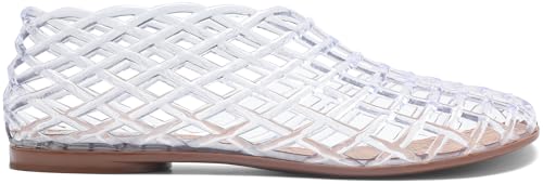 Jelly Mesh Ballet Flats for Women Clear Hollow Jelly Sandals Beach Ballerina Jellies Shoes