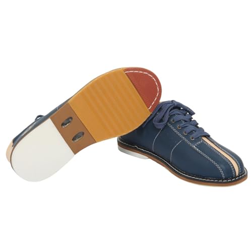 JiuQing Men's Bowling Shoes Sliding Sole Bowling Training Shoes Lightweight Lace-Up2