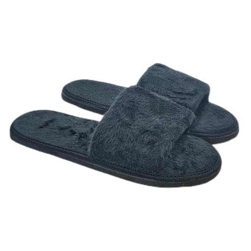 boombeauty Stylish flat heel slipper for Women (25-BLACK-FUR-4_PT)-picture-46