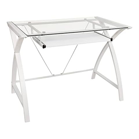 Flash Furniture Computertisch aus gehärtetem Glas Cover