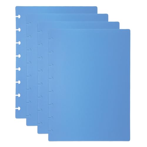 Couverture à disque A5 PATIKIL bleu en polypropylène pour protéger vos pages cornées