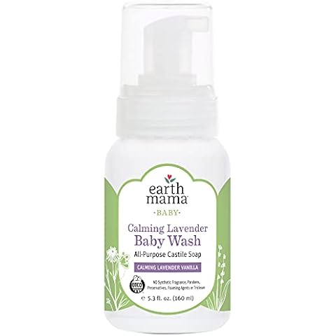 Earth Mama Angel Baby 160ml Calming Lavender Shampoo and Body Wash Cover