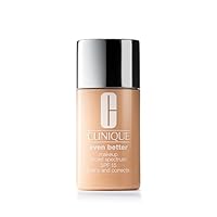 Clinique Even Better Makeup Foundation Broad Spectrum SPF 15 | Medium Coverage + Natural Finish | With Vitamin C | Evens Skin Tone + Reduces Dark Spots, Stone, 1 Fl Oz