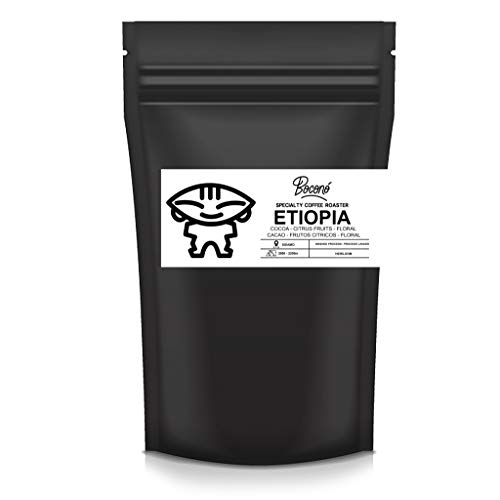 Boconó Specialty Coffee Ethiopië Sidamo Grade 1 Wasproces Arabica koffiebonen 250 g Hoogte tussen 2000m -2200m gebraden Artisanaal Altijd vers Gemaakt in Spanje