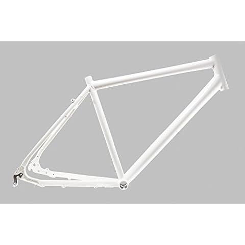 Unbekannt 28 Zoll Alu Fahrrad Rahmen Herren Trekking Disc Scheibenbremse Rh 52cm Weiss Cover