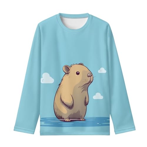 Image of Girls Basic Tee Shirts Outdoor Long Sleeve Shirt Winter Clothes Size 3-16 Top Fall Clothes Gift for Holiday