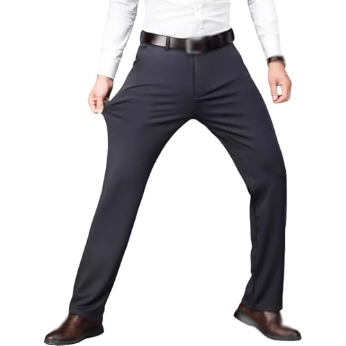 Silamone Timeless Stretch Pants, Timelessflex - Men's High Stretch Straight Fit Pant