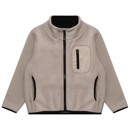 YiZYiF Girls Boys Winter Warm Fleece Jacket Zipper Coat Casual Sherpa Outwear with Pocket 3-16 Years2
