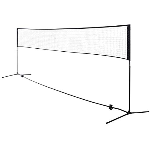 HOMCOM Red de Tenis B�dminton Voleibol 4 Metros Altura Ajustable 94-158cm Plegable y Port�til con Bolsa de Transporte 400x60x94/158cm