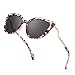 Lunettes de soleil tendance pour femme Cateyes Protection UV400 Lunettes de soleil pour l'extérieur, Gris écaille de tortue