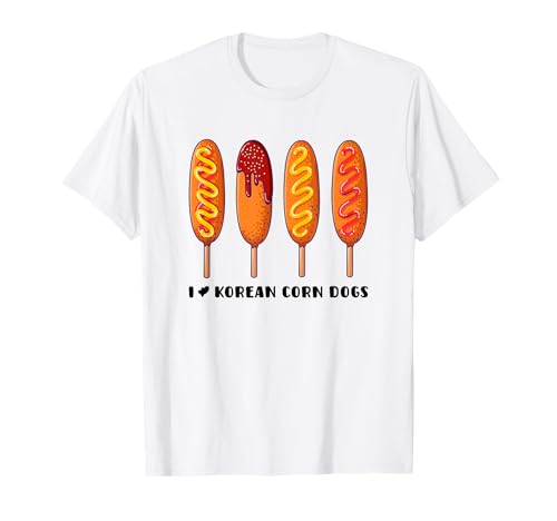 I Love Korean Corn Dogs Gamja Hotdog T-Shirt