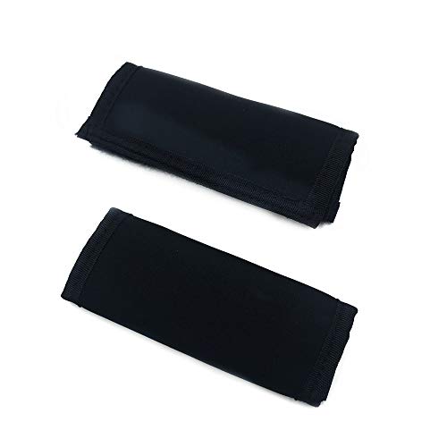 2 x Kinderwagengriff-Abdeckung für Kinderwagen, Armlehne, schwarz, universal, elastischer Griff, staubdicht, Schutzhülle für Kinderwagen, Rollwagen, multifunktionaler Schutz, Neopren Cover
