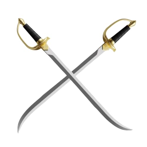 damdos Accessoire Halloween Cosplay Épées Tonnerre, 2PCS 76 cm Épée de Capitaine Pirate Accessoire Rôle Cos Accessoire Arme PU Cadeaux d'Anniversaire...