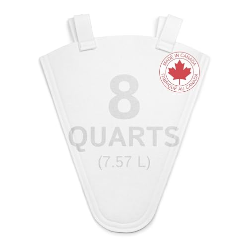 The Felt Store Synthetic Maple Syrup Filter Cone Reusable Heavy-Duty Polyester Syrup Strainer for Clear Syrup Easy to Mount or Hang Food-Grade Material - Spring Maple Sugaring - 8 Quarts