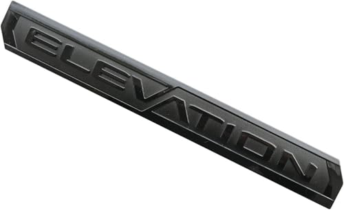 Image of 6Pc Elevation Sierra Bed X31 Emblem Door Tailgate 3DBadge Nameplate Replacement for 2019-2023 Gen Sierra 1500 (Gloss Black)
