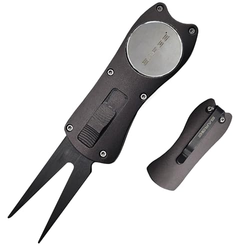 Sarge Eagle Golf OTF Divot Repair Tool, Magnetic Ball Marker, Club Rest