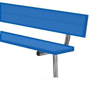 BSN BEPB15'CB 15' Permanent Bench with Back, Royal