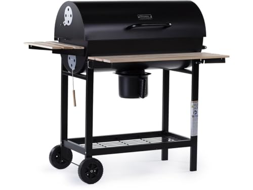 Barbecue charbon de bois King - 95 x 63 x 105 cm - Noir