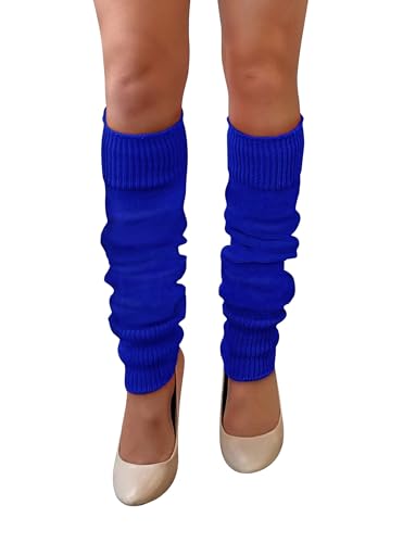 NuJake Jambières en couleurs assorties pour femme années 80, bleu marine, taille unique