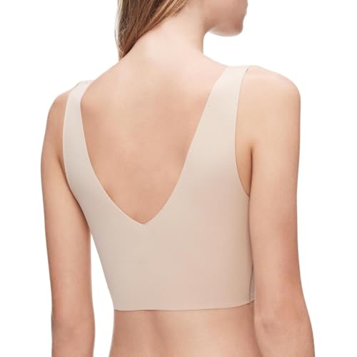 Calvin Klein Women's Invisibles Comfort Lightly Lined Seamless Wireless Triangle Bralette Bra2