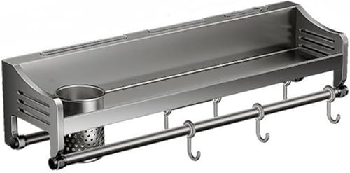 CokBluステンレス製 キッチンツールフック 壁掛け式 穴あけ不要 強力粘着・高耐荷重 防水設計 調理器具/タオル/浴槽シャワーまで対応 キッチン & バス多機能収納アイテム