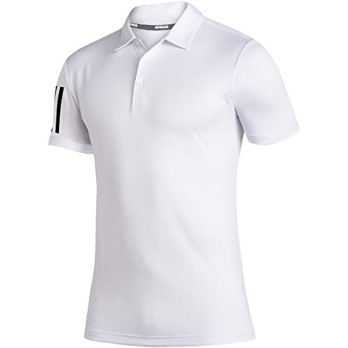 Golf adidas 3-Stripe Basic pour homme - Polo de sport classique noir