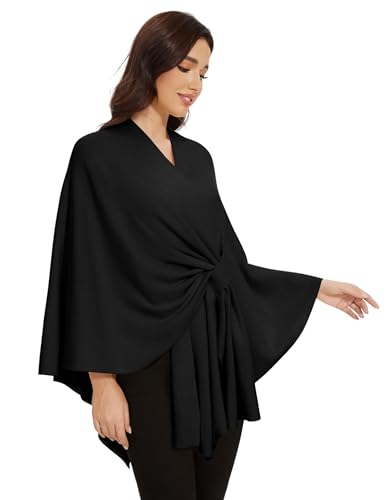 Cross Front Shawl Wraps for Women Soft Warm Wedding Travel Shawls Poncho Sweater Cape2