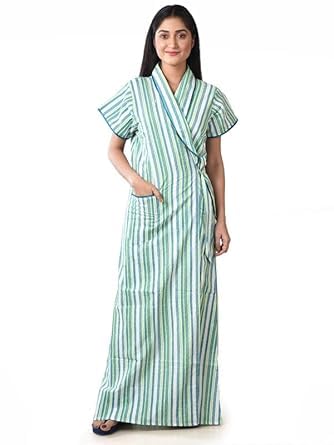 being beauty Women's Green Cotton Maternity Gown – Soft Robe, Nighty & Housecoat-picture-41