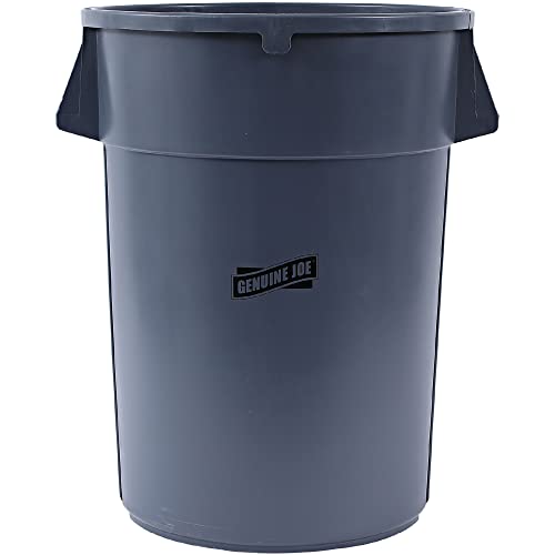 Genuine Joe GJO11581 Heavy-Duty Trash Container, 44 gal Capacity, 24