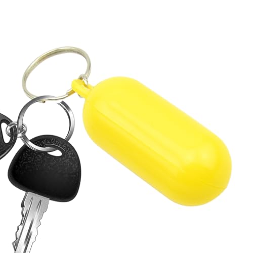 Keeychain - Botón de flotación impermeable para mar, río y piscina | Keeychain portátil para la seguridad del agua | Práctico para vela y natación, amarillo, riferimento alla descrizione
