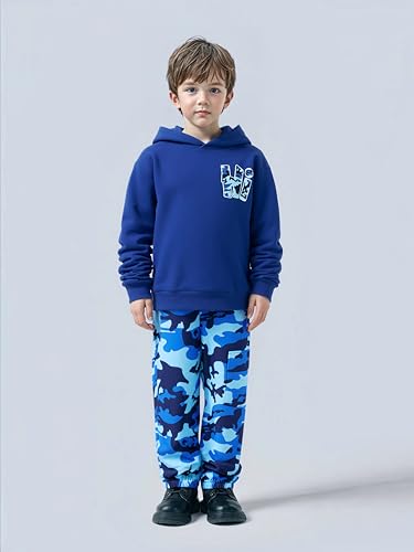 Boys Clothes Long Sleeve Hooded Sweatshirt Top Camouflage Sweatpants Fall Winter Kid Outfits Set 6-14T