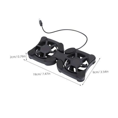 Enfriador portátil para laptop plegable con doble ventilador USB miniatura 2