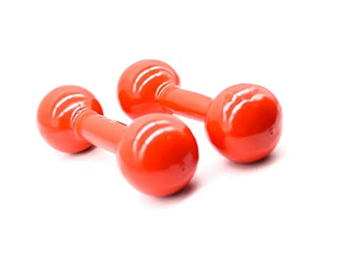 Halter Peso Musculação 3 Kg Emborrachado (Par) (Azul)