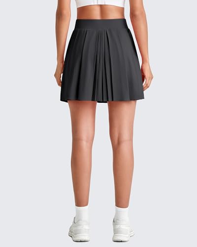 G4Free Wide Pleated Women Tennis Skirts High Waisted Golf Skorts Lightweight Casual Cute Athletic Built-in Shorts Pockets3