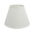Aspen Creative 32685 Transitional Empire Shape Spider Construction Lamp Shade, White, 7" Top x 13" Bottom x 9-1/2" Slant Height