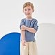 Volunboy Baby Jungen Henley Shirt Kurzarm/Langarmshirt, Baumwolle Lässiges Knopf Tshirt Top mit Tasche 1-5 Jahre（Blau，2-3 Jahre，Größe 100）