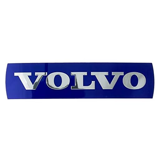 Äkta Volvo-ersättande självhäftande grill-logotyp emblem / klistermärke